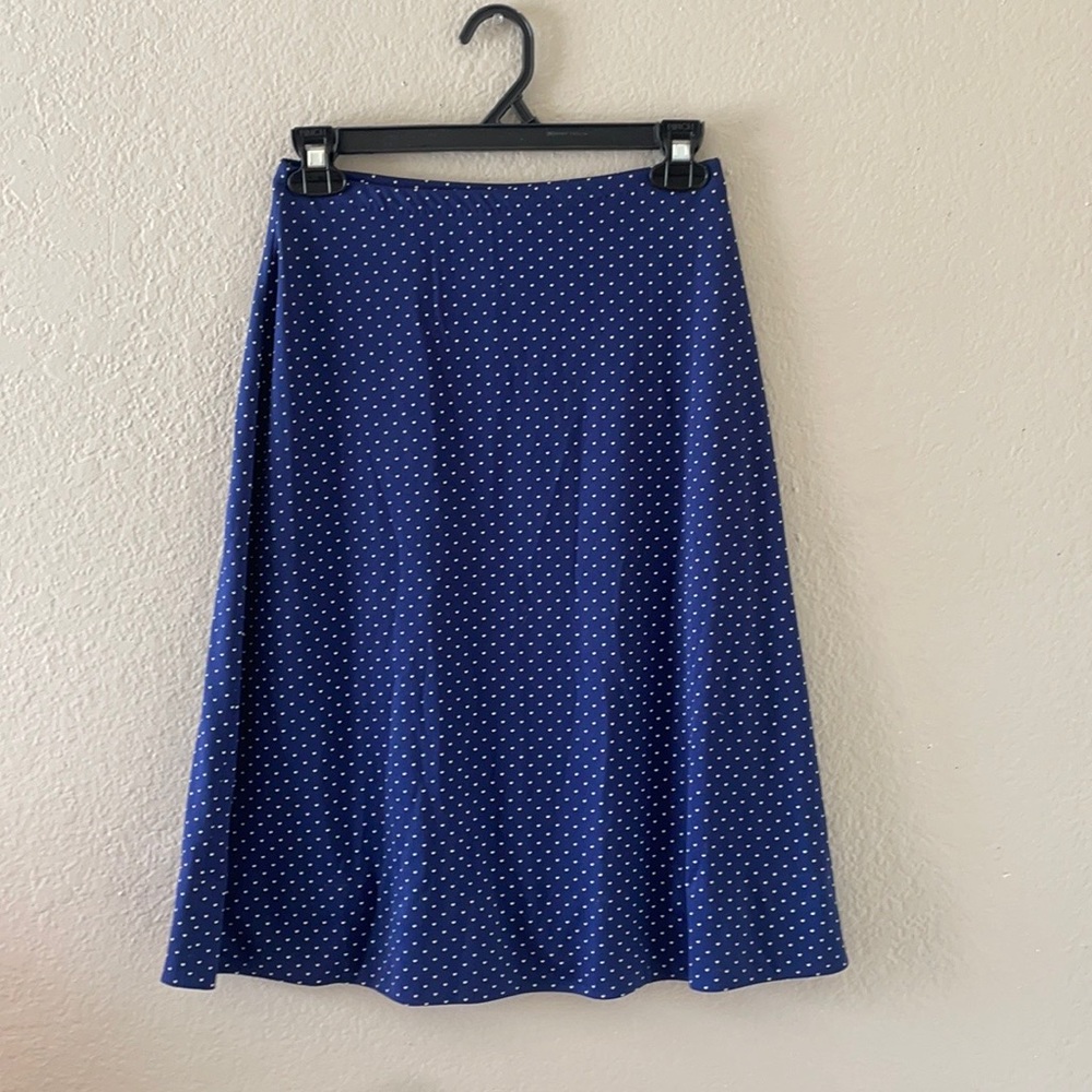 Polka dot blue skirt